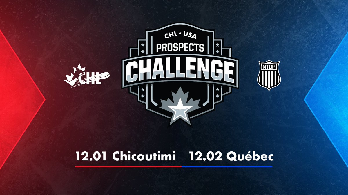 Jerome_Berube's tweet photo. Chicoutimi &amp; Québec City Selected as Host Cities for the 2026 CHL USA Prospects Challenge https://t.co/OK0RLZ7uOp