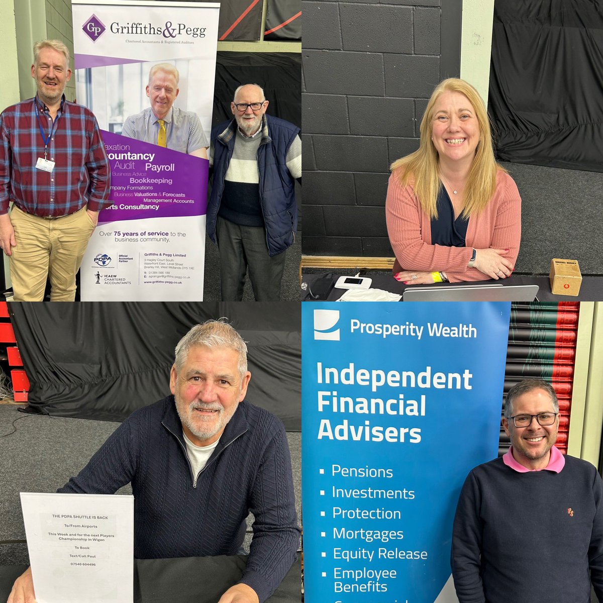PDPA_darts's tweet photo. A big thanks to our partners at PCs 5 &amp; 6 in Leicester. It’s important for us to have support of our partners there for our members. Adrian Grainger (Griffiths &amp; Pegg), Kristen Cunliffe (Red Star Education), Lee Riding (Prosperity Wealth) and Paul Winter (PDPA Shuttle Service). https://t.co/HerfYxBwSi
