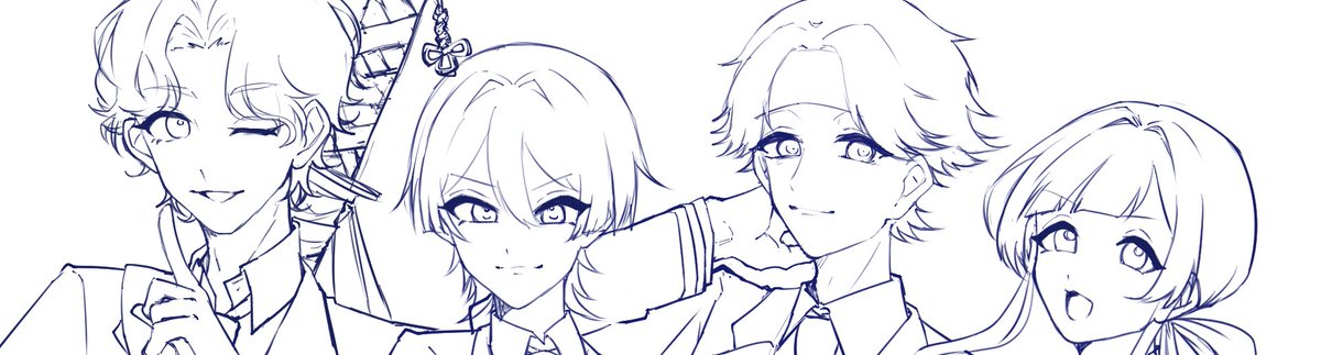 自分でもなぜか分からんけどすごく筆が乗っててはっぴ〜
先輩たち顔が良い〜〜〜〜〜〜〜〜