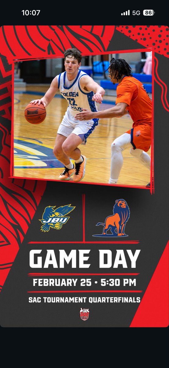 John Brown Men's Basketball tweet media