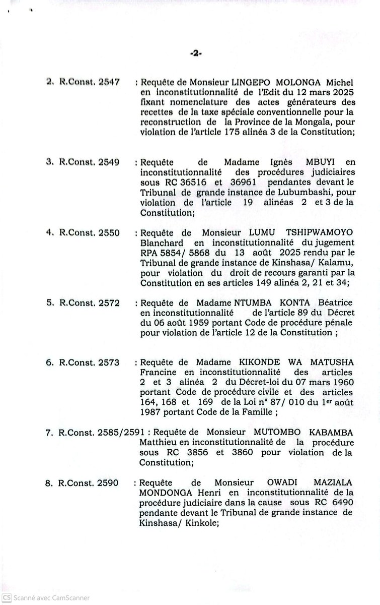 Cour constitutionnelle RDC tweet media