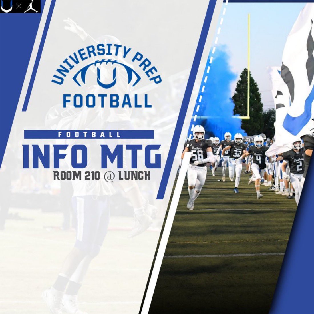 uprepfootball's tweet photo. Info meeting today @ Lunch (11:49) #LeadTheWay https://t.co/w9W0eKZAFa