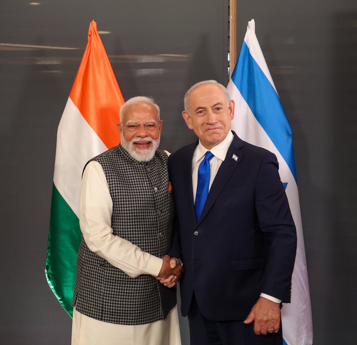 OM_Hindi's tweet image. A powerful image 🇮🇱❤️🇮🇳

#IsraelVisit
