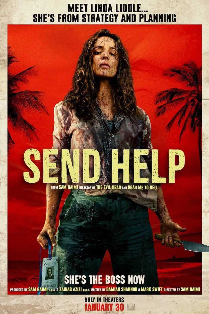 Late to the party, but just caught this in theaters last night and I was highly entertained. ⭐️⭐️⭐️⭐️
Lots of plot twists, and McAdams and O' Brien have a quirky, yet hilarious on-screen dynamic!
It was a gory good time, and a lot of laughs!
#SendHelpMovie #horror #moviereview
