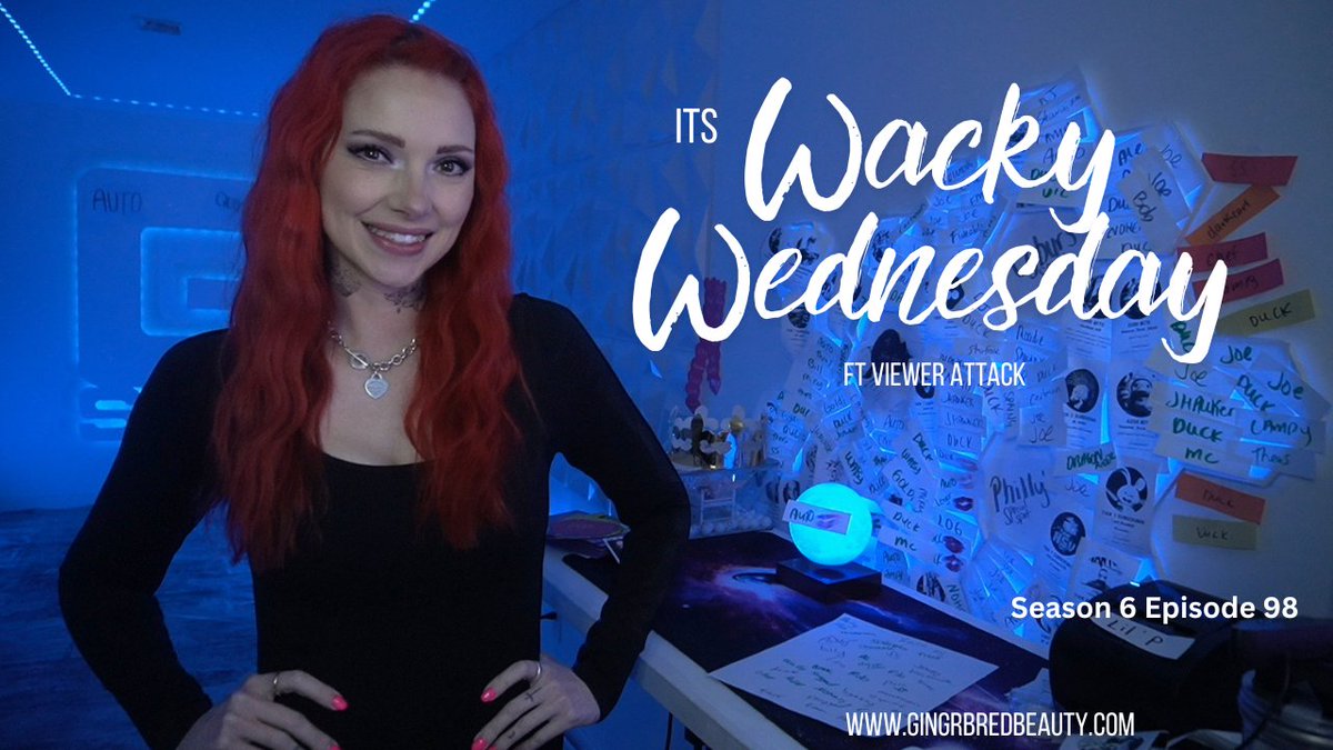 Its humpday! Meaning its WACKY here at the #GSpot today! Come hang out with us, we will have <a href="/TangiaCo/">Tangia</a> and <a href="/ViewerAttack/">Viewer Attack</a> live to play with #live on #twitch in 15 twitch.tv/gingrbredbeauty
#repost for #giveaway entries!