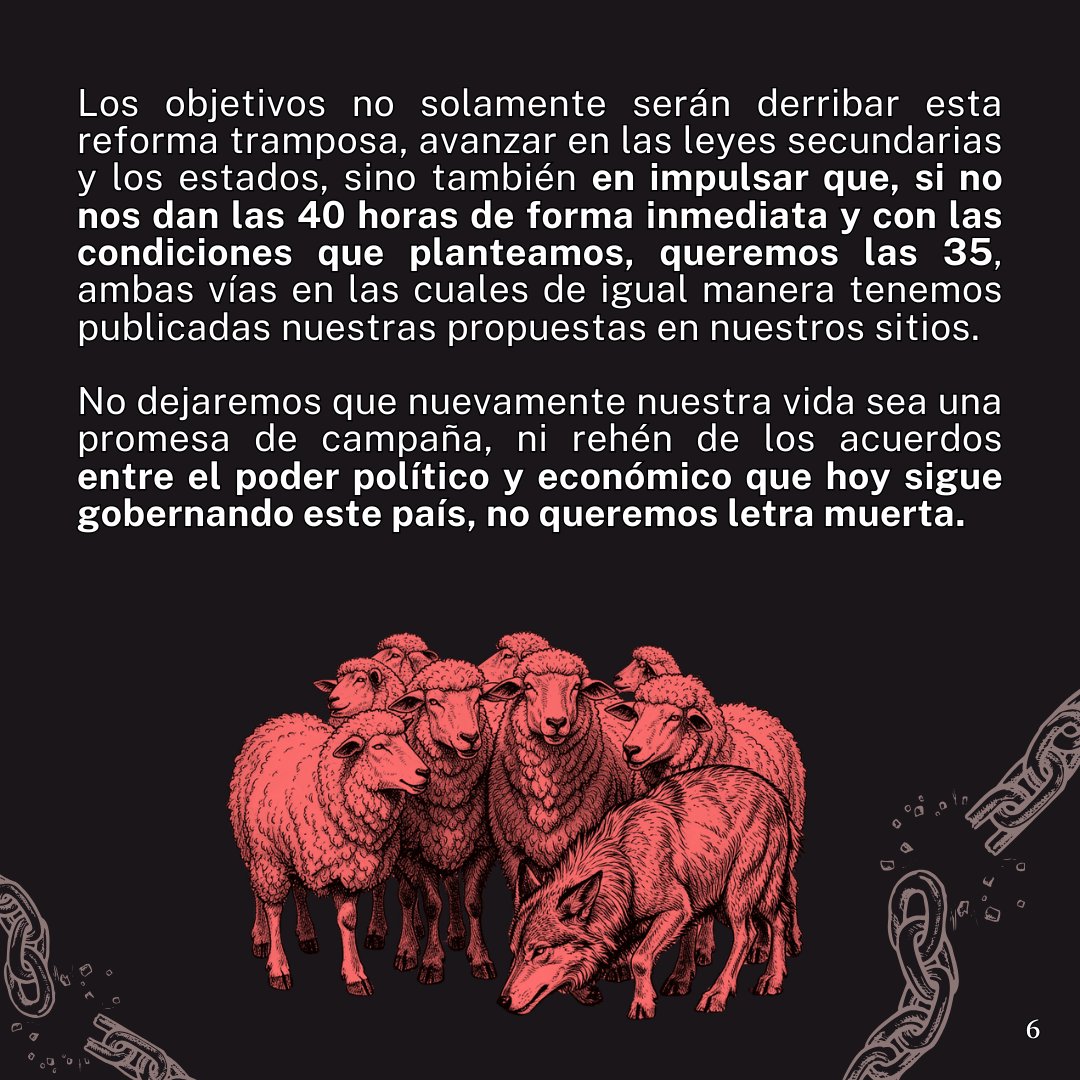 Lo decimos claro, si no nos dan las 40 de forma inmediata, queremos las 35.