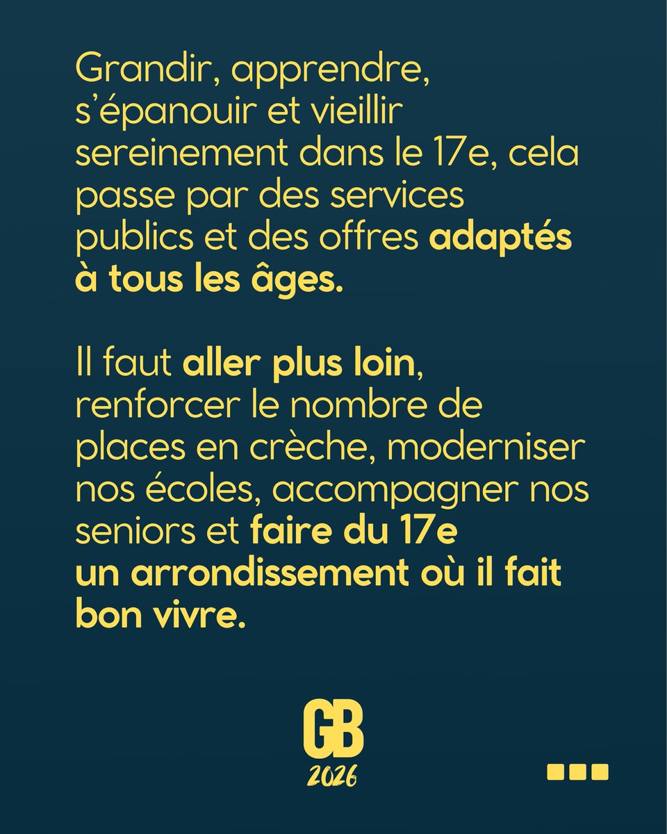 LesAmisdeGB's tweet photo. À 💙 d’accompagner tous les âges !

Retrouvez les principales propositions #Le17eau💙 de @geoffroyboulard

👉 https://t.co/ywrGYaWrAS

#Paris17 #Municipales2026 https://t.co/hhcWit5G1m