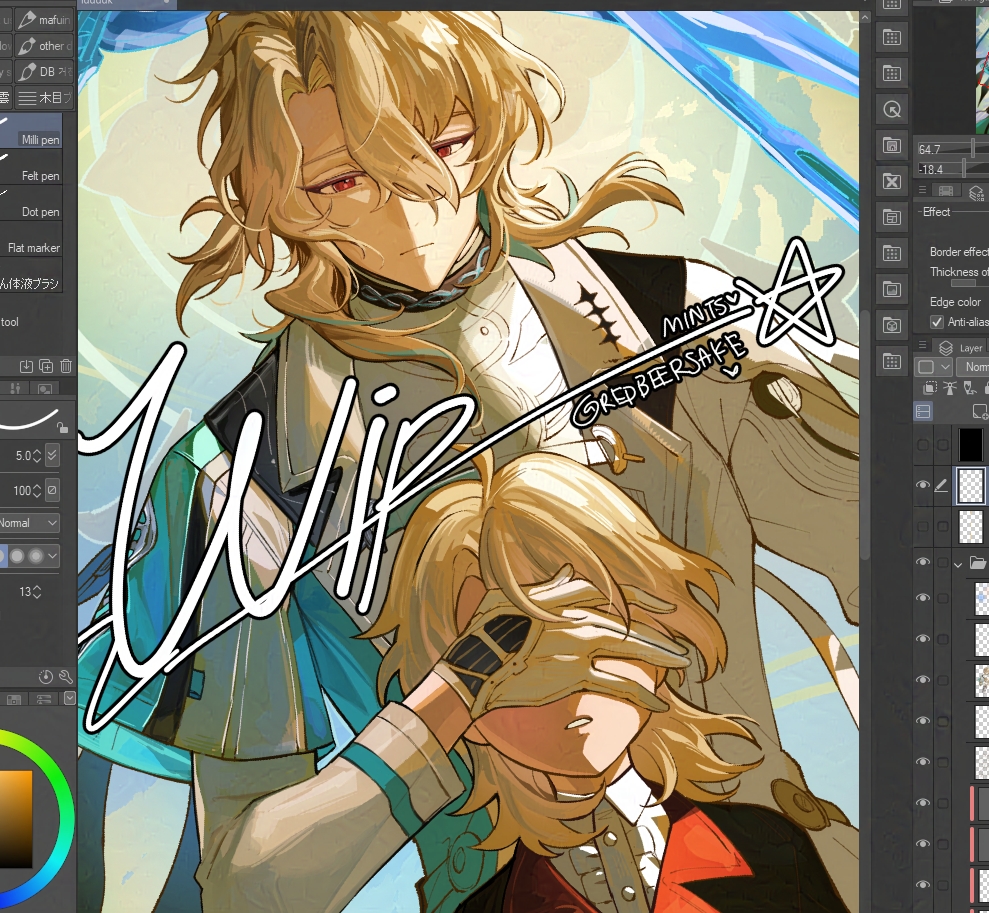 Mints♭♭🌱working on doujin! busy!! tweet media