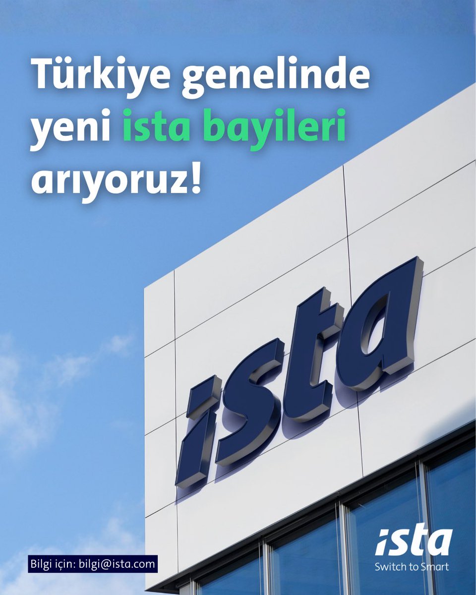 Enerji Verimliliğinin Geleceğini Birlikte İnşa Edelim! 🌍🤝

Dünya genelinde 20 ülkede 60 milyondan fazla cihazın yönetimini üstlenen, Alman mühendisliğinin global lideri ista, Türkiye genelindeki bayi ağını genişletiyor!

#ista #istaTürkiye #Bayilik #İşOrtaklığı