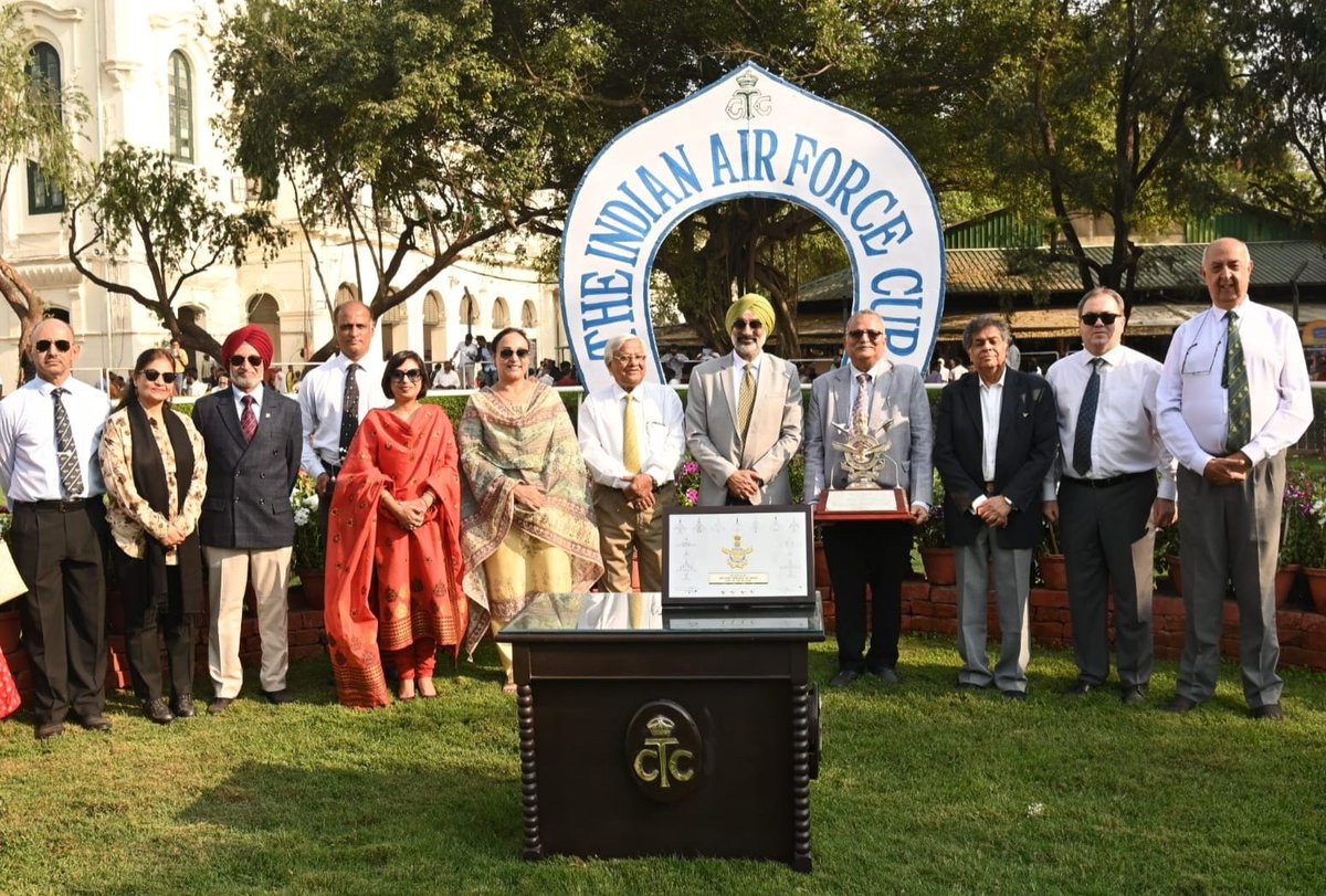 The prestigious Indian Air Force Cup and Eastern Air Command Cup races were conducted today with grandeur at the historic Royal Culcutta Turf Club (RCTC), a prestigious horse racing organization in the country. 

Air Chief Marshal AP Singh , Chief of the Air Staff, graced the