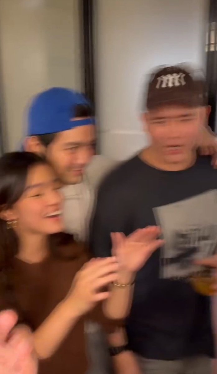 joshua garcia, belle mariano &amp; juan karlos labajo at the intimate bday dinner of ms. maricel soriano 🥹🤍