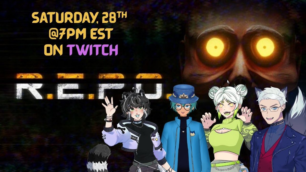 Join us, plus friends, this Saturday for a spooky REPO collab on Twitch @ 7pm EST! You should also go check them out in the meantime go check them out! <a href="/Star_Raccoon_/">Sleepy Tarou 🦝 🗑️ Vtuber</a> <a href="/AkiraKumaVT/">AkiraKuma 🐻💤</a> <a href="/BlueEndfield/">Blue Endfield ✨🌃</a> 

twitch.tv/ghostberi_