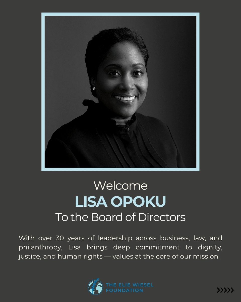 ElieWieselFoundation tweet media