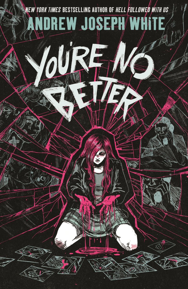 the YOU’RE NO BETTER cover reveal - my new YA about serial killers in the age of true crime - is LIVE!!

Check out <a href="/BDisgusting/">Bloody Disgusting</a>’s exclusive reveal for a short interview &amp; excerpt 👀

Art by the wonderful <a href="/egallagher_art/">Evangeline Gallagher</a> - thank you so much for coming back for this amazing piece!!