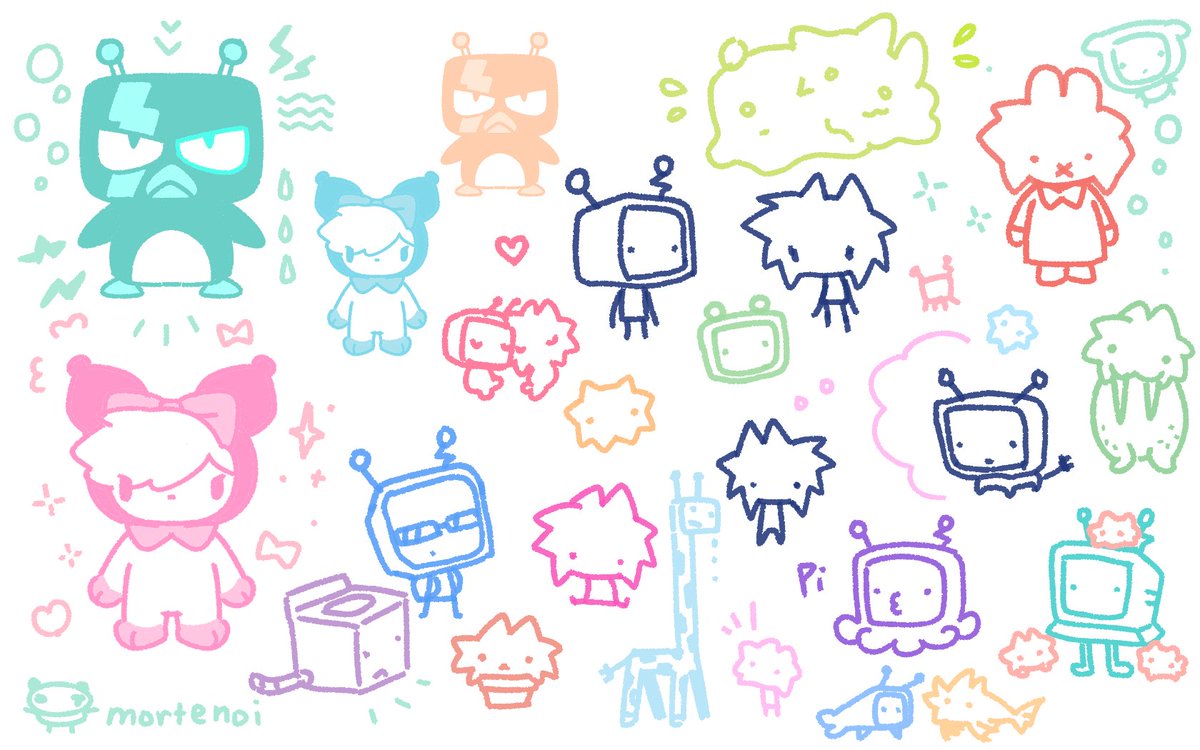 morteoni's tweet photo. doodle！
silly box and silly deer！
#voxal
#StaticRadio https://t.co/LRmH3FWLsj