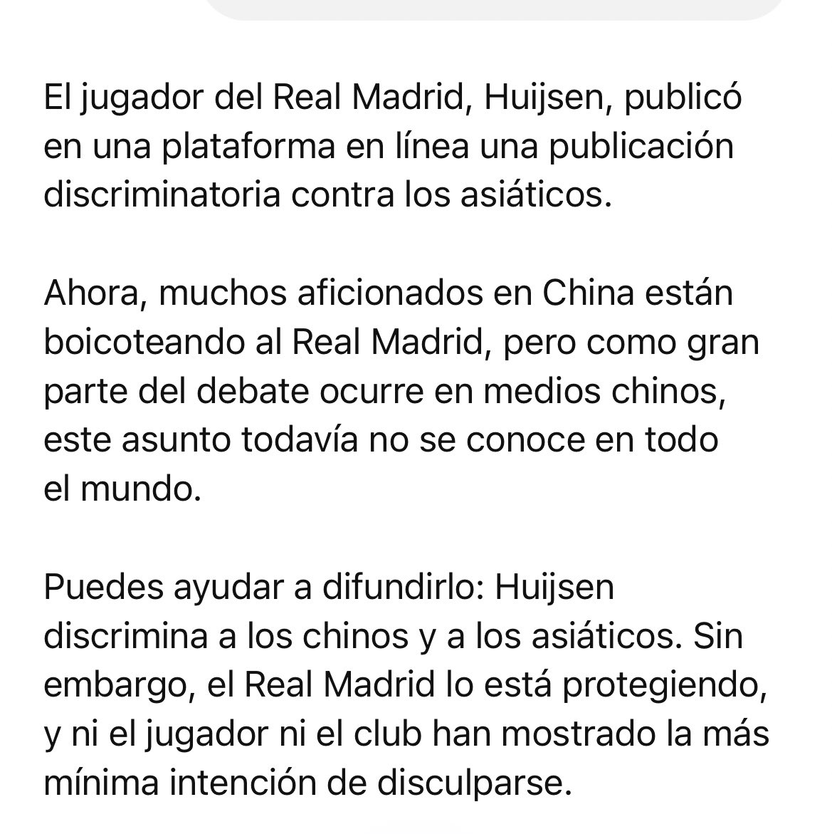 May051086's tweet photo. @SLBenfica 皇家马德里他们才是真正的法西斯俱乐部，他们只是用种族主义来寻求利益，他们的球员歧视亚洲人他们没有任何行动，但是却用没有证据的借口去攻击别人 https://t.co/mjEKIBgfPG