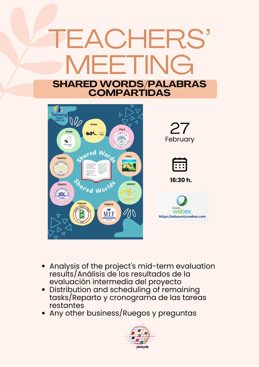 carmenedge's tweet photo. Este viernes, las docentes de #Sharedwords tenemos una cita
@eTwinning_es @CAFIgalicia https://t.co/3xLvs3TwKQ