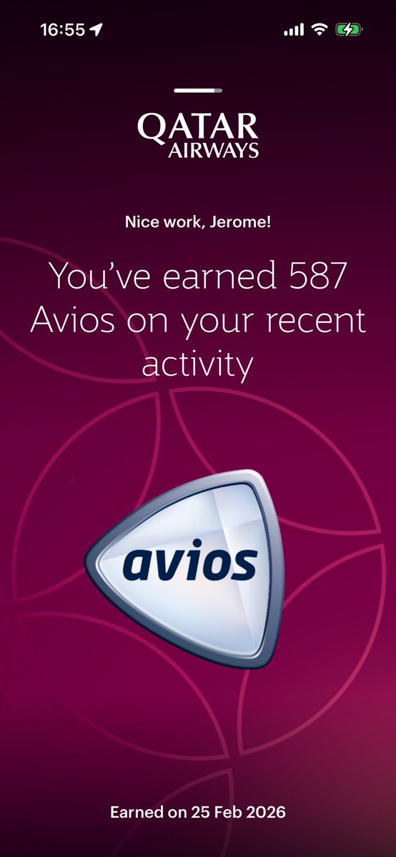 Une raison supplémentaire de stopper American Express et privilégier Revolut ? 🤨

Le 9 février, je fais une demande de transfert de mes points MR vers le programme Qatar Airways.

Temps de transfert annoncé = 3 jours ouvrés.
Dans les conditions générales ils sont plus larges et