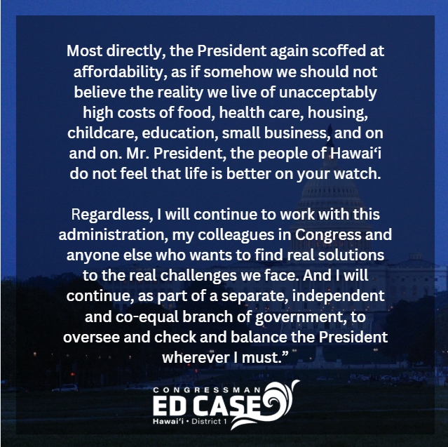 Rep. Ed Case tweet media