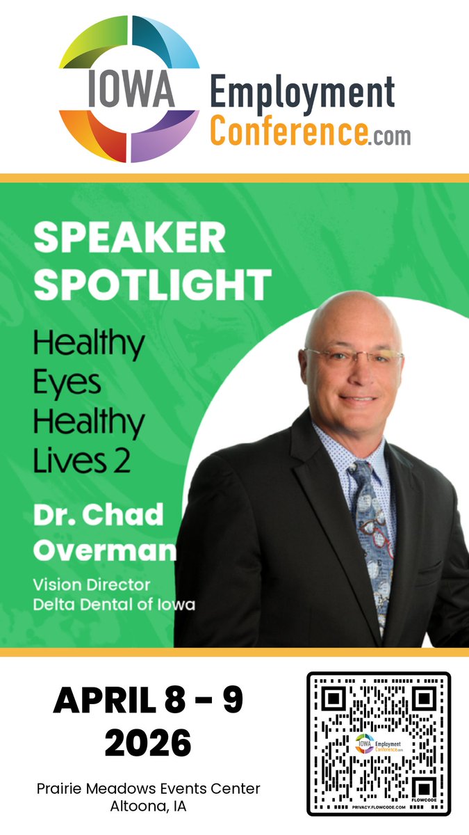Help us welcome Dr Chad Overman, with <a href="/DeltaDentalIA/">Delta Dental of Iowa</a>, to #IEC2026 on April 8–9!

Read more about the speakers - conta.cc/4kej4bz

Register - conta.cc/4kbu6ya
