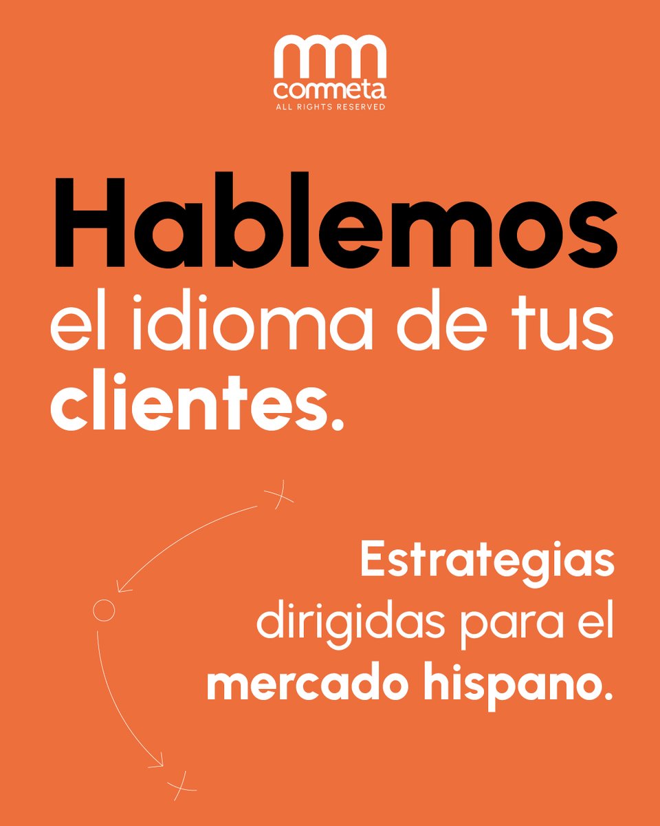 commetamarkting's tweet photo. Conectar con el mercado hispano requiere entender a fondo sus matices. Creamos estrategias ágiles y culturalmente relevantes que construyen confianza genuina. 

Programemos una llamada de estrategia: info@commeta.us https://t.co/R0WBioxykL