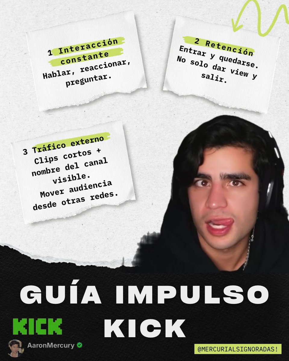 MercuIgnoradas's tweet photo. Mi @chocomenta777 se puso creativa y se aventó una guía para impulsar el Kick del muñeco, a mí de pronto, quizá por la brecha generacional,me parece una red un poco complicada,así que, una ayudadita,para cumplirle el sueño de crecerla al gatito, nunca está de más.
#AaronMercury https://t.co/ufA1zPsq00