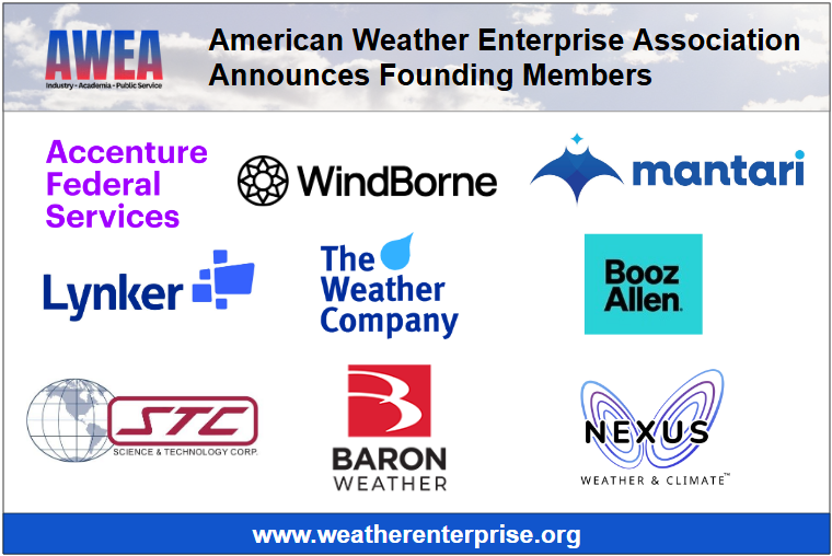 WxEnterprise's tweet photo. The American Weather Enterprise Association today announced its first member organizations, marking a major step toward building a unified voice for the Weather Enterprise. https://t.co/zLbBXqaxkP https://t.co/SIroY9ZJjx