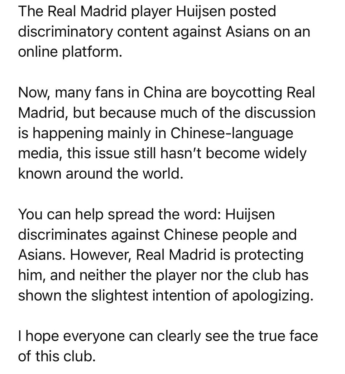 May051086's tweet photo. @FabrizioRomano I hope everyone can clearly see the true face of this club. https://t.co/WAlOsLUyj0