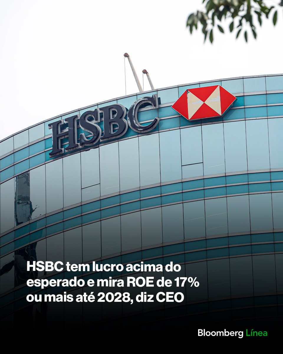 BloombergLineaB's tweet image. HSBC tem lucro acima do esperado e mira ROE de 17% ou mais até 2028, diz CEO. Saiba mais: bit.ly/4s8UdIQ

#negócios #banco #lucro