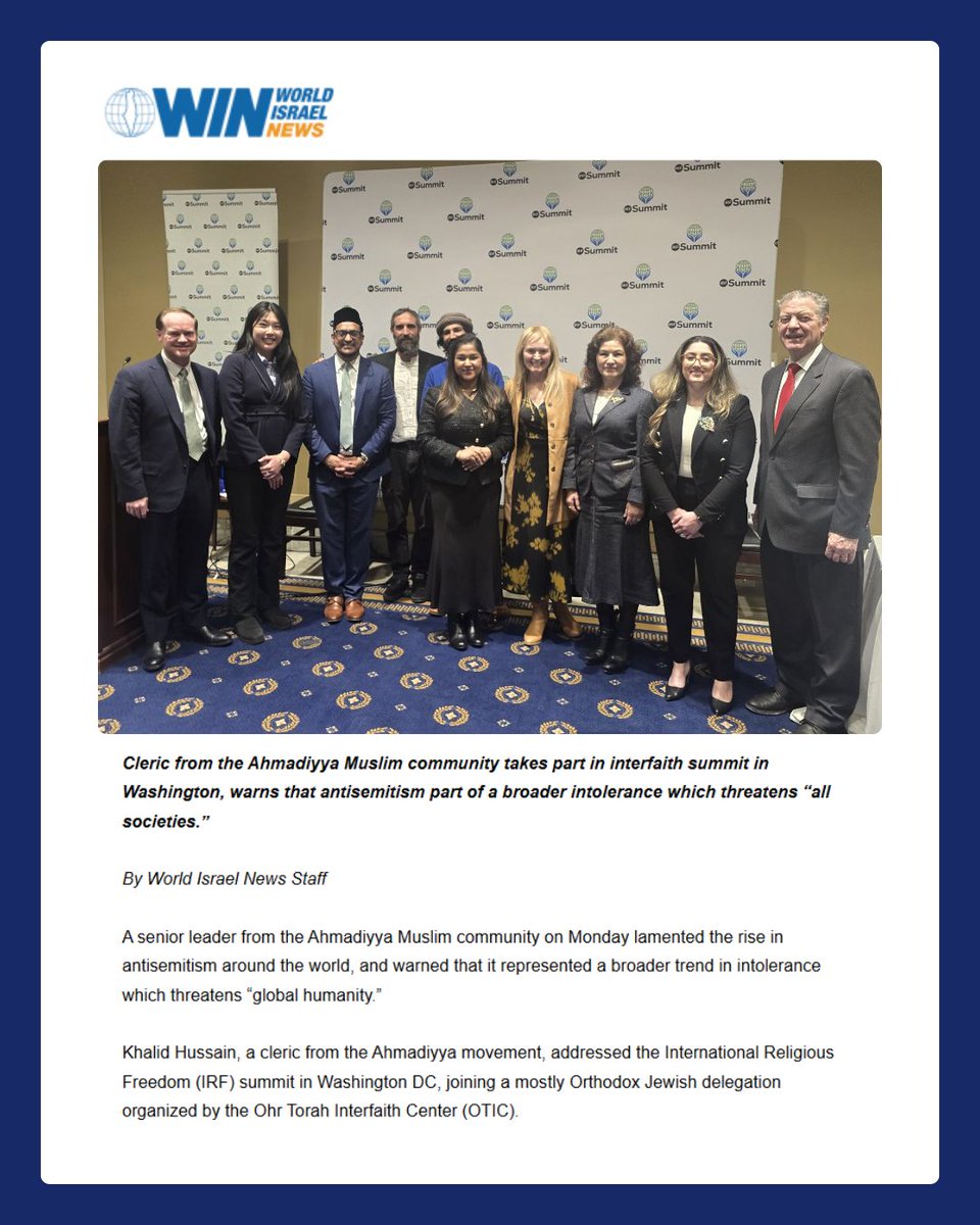 At the IRF summit in DC, I chose to speak for the Falun Gong community while a Muslim cleric, Khalid Hussain, spoke on behalf of the Jewish community.

We are proving that religion can be a force for peace when we unite across traditions to protect our shared humanity.

Read