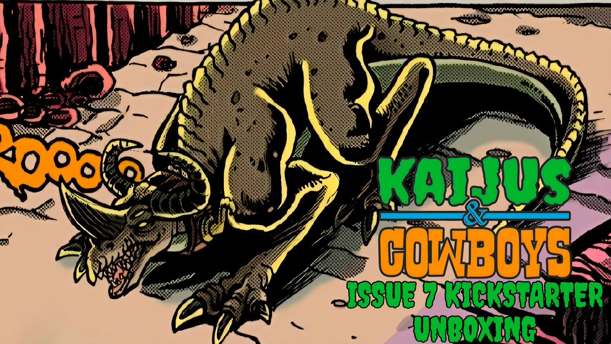 MaserSquad's tweet photo. It’s #ComicBookDay! Instead of our usual review, we’re unboxing @CambrianComics Kaijus & Cowboys Kickstarter rewards!
Featuring an incredible Sea Baragon sketch card by @frankiebwash!
#Kaiju #IndieComics
Watch here:
https://t.co/Spx5UjGhDG https://t.co/tdIuFC1QBu