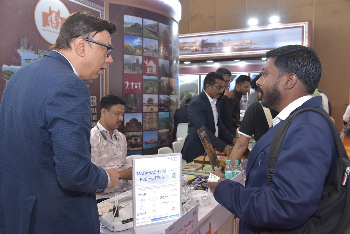 maha_tourism's tweet photo. The showcase at the pavillion reflected Maharashtra’s diverse tourism strengths, paving the way for stronger industry partnerships.  #satte2026 #satte #maharashtratourism #exploremaharashtra #incredibleindia #traveltrade #travelexpo #tourismindustry #travelpartnerships https://t.co/iNCHjJrKOf