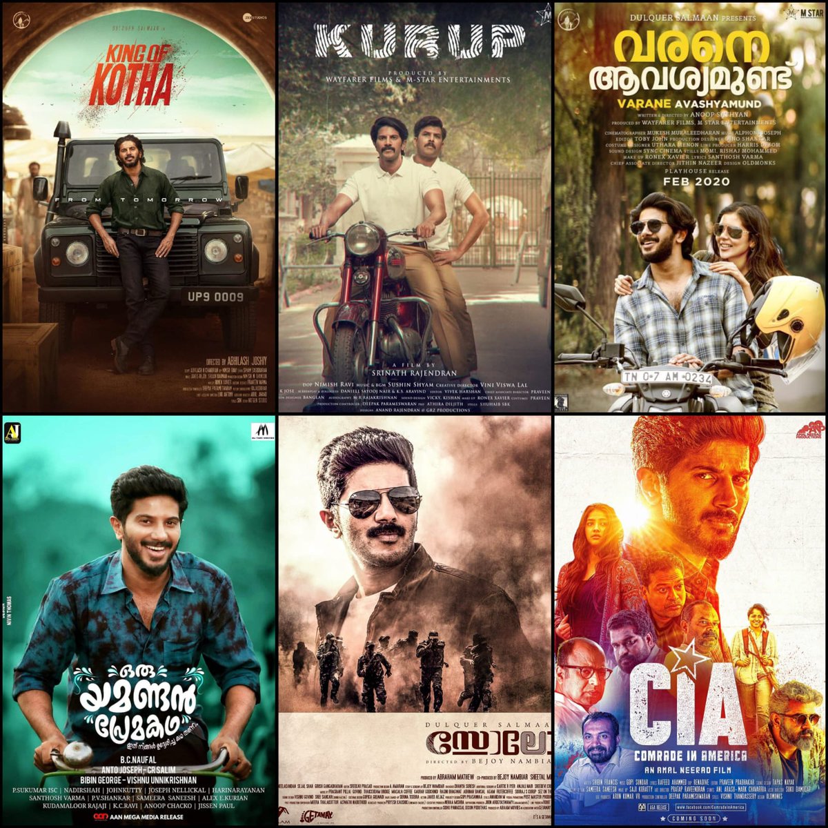 heyopinionx's tweet photo. DulquerSalmaan’s Last 6 Malayalam Movies  Worldwide BoxOffice Estimates;

1 #KingofKotha (2023)- ₹40.1 Cr
2 #Kurup (2021) - ₹81 Cr
3 #Varaneavshyamund (2020)- ₹30.1 Cr
4 #Oruyamandanpremakadha (2019)- ₹24.2 Cr
5 #Solo (2017)- ₹14.5 Cr
6 #ComradeinAmerica (2017)- ₹27.5 Cr https://t.co/3bz0qU5b5Y