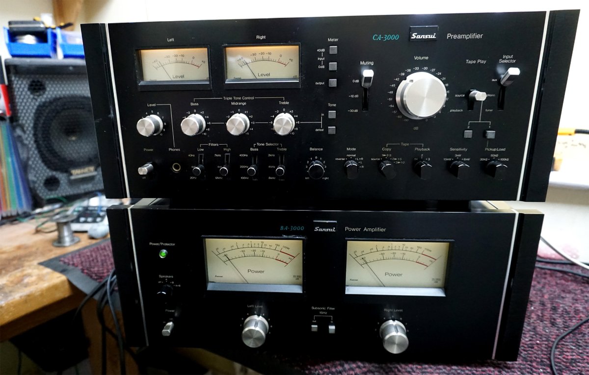 AtherstoneAudio's tweet photo. Major rebuild on #sansui power amplifier - preamplifier got recapped last year ... what a job!
#audio #hifi #audiophile and #amplifier https://t.co/umxWVp7E1C