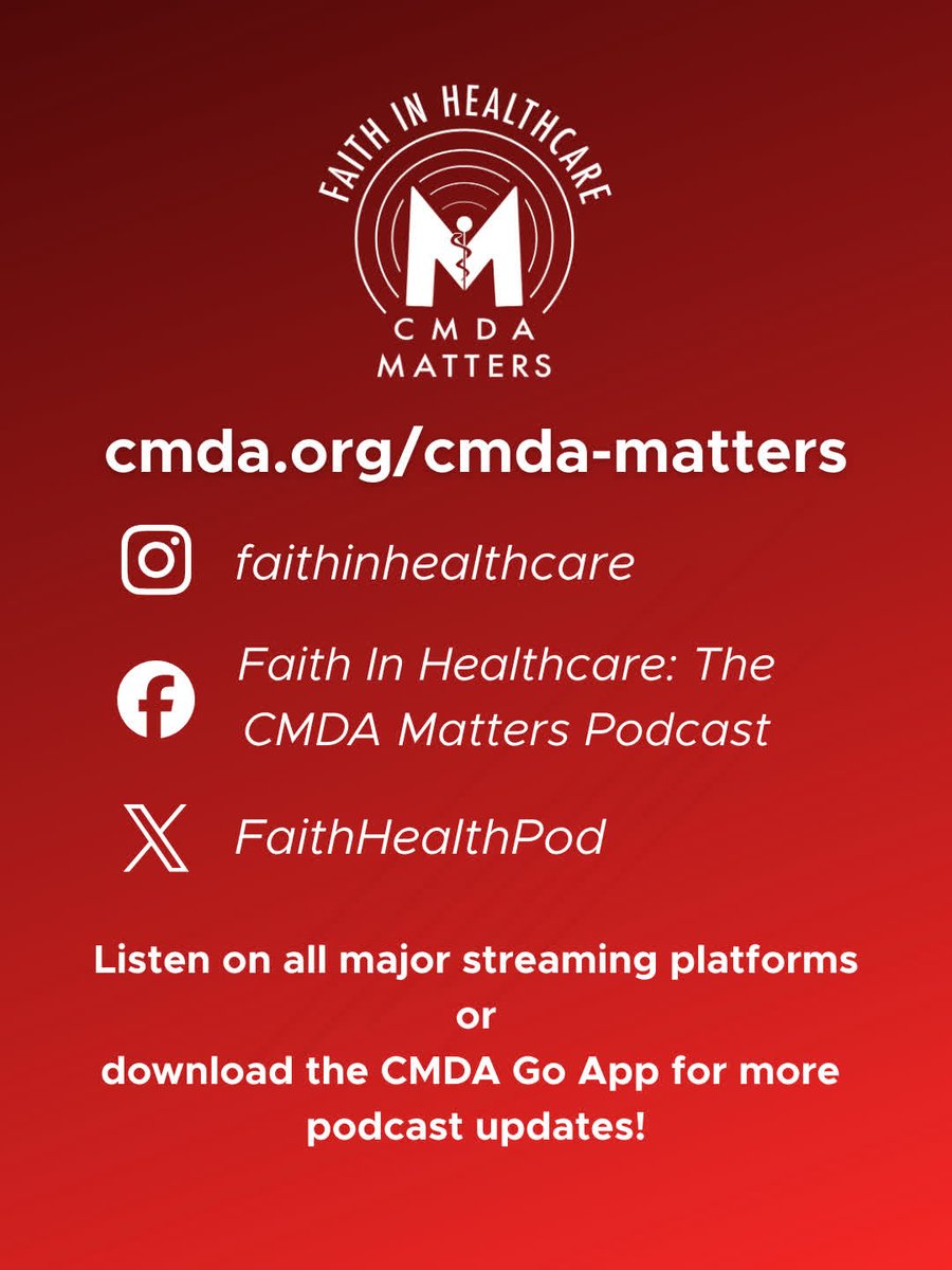 Faith In Healthcare: The CMDA Matters Podcast tweet media