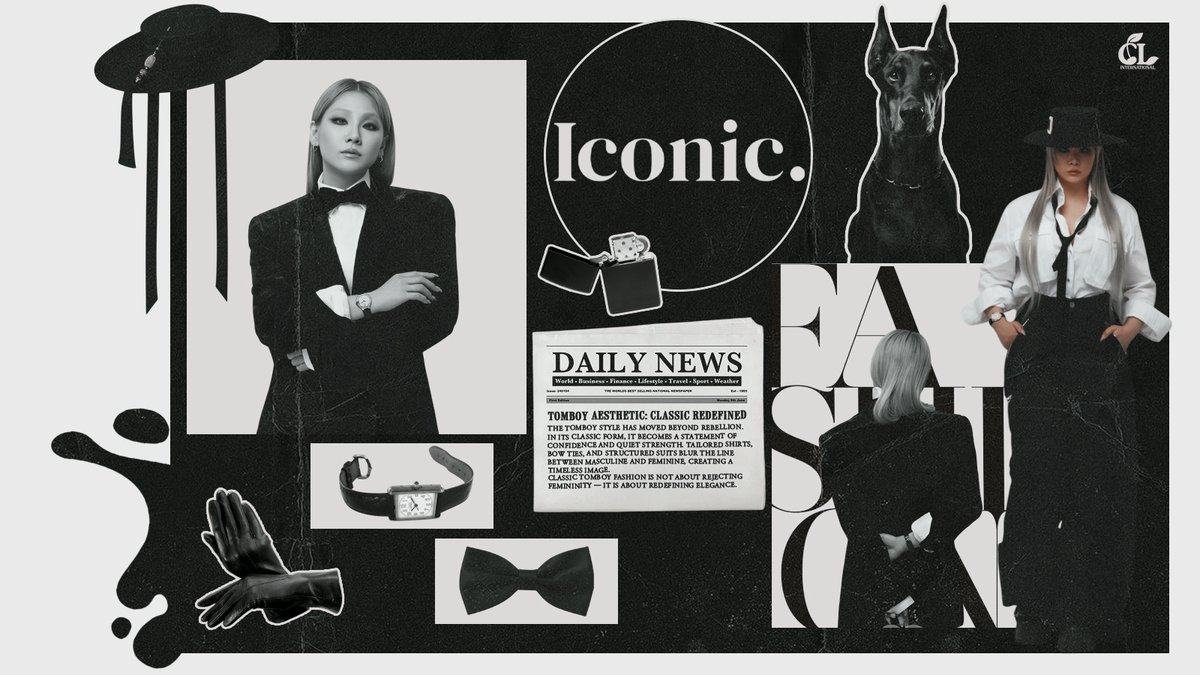 CLintl1991's tweet photo. [#Happy_Birthday_CL] Not just an artist, a true style icon, a muse for designers, and an inspiration for millions. CL defines tomboy elegance with fearless, unforgettable style.

🖤🤍: #씨엘 @chaelinCL @clruuuuuuuu #HappyCLDay https://t.co/W7Kda6jab8