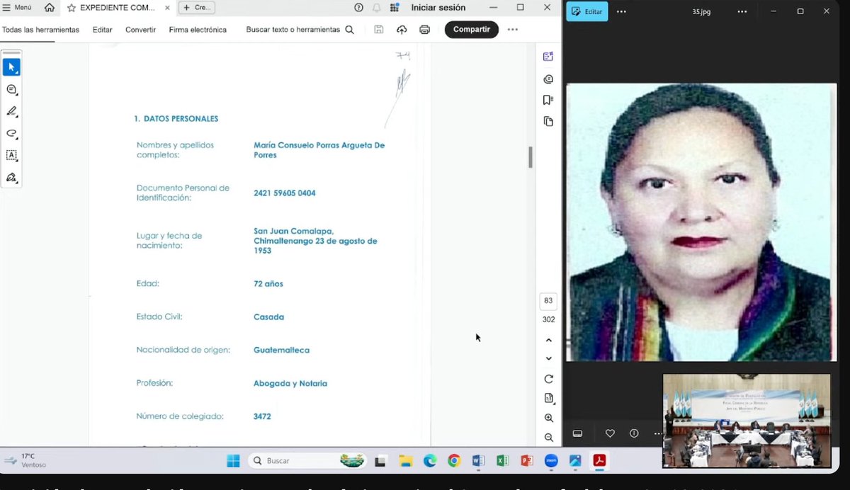 Desde el 2022 existen pruebas contundentes del plagio en la "tesis doctoral" de Consuelo Porras. 

La Comisión de Postulación debe reconocer que plagiar trabajos académicos constituye una falta ética grave, y que eso convierte a la fiscal en una persona no idónea para el cargo.