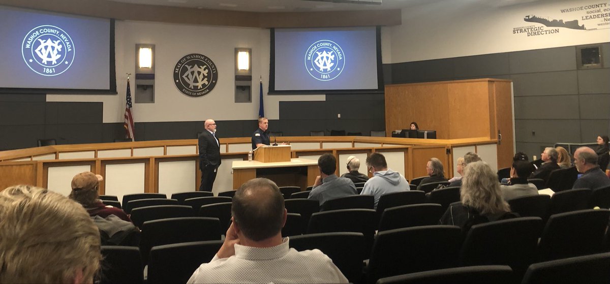 LisaKrasner4NV's tweet image. I attended the @washoecounty Leaders Community Forum with NV Insurance Commissioner Gaines and @TMFPD on homeowners' insurance related to wildfire risk.