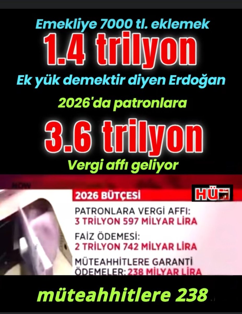 ‼️Memura verilen Seyyanen #EmekliMemur a neden verilmedi <a href="/Akparti/">AK Parti</a> ve <a href="/MHP_Bilgi/">MHP</a> #birşeysöyleyin ⁉️
‼️Kanunları KHK ile neden çiğnediniz AKP ve MHP #birşeysöyleyin ⁉️
‼️Sözünü nerde kaldı <a href="/RTErdogan/">Recep Tayyip Erdoğan</a> #birşeysöyleyin ⁉️
‼️Hakkımızı neden aramadın <a href="/herkesicinCHP/">CHP 🇹🇷</a> #birşeysöyleyin ⁉️