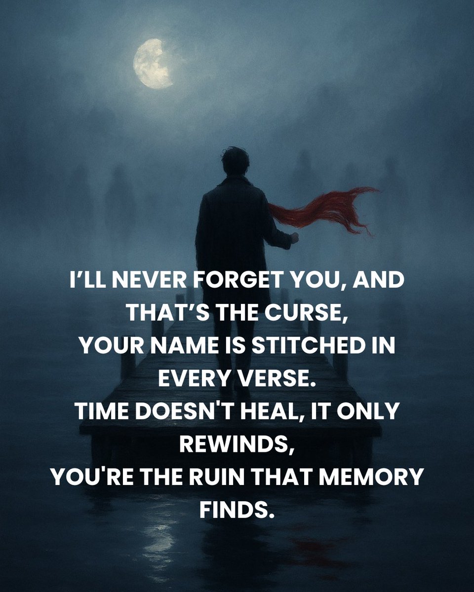 memoryofash's tweet photo. I still carry your name like a quiet scar the night refuses to let heal.
#Poetry #SpokenWord #InkAndSoul #PoetsOfX #VerseVibes #MidnightLines #WriteToHeal #ModernPoet #SoulOnPaper #PoetryCommunity https://t.co/gnOYK2tlCt