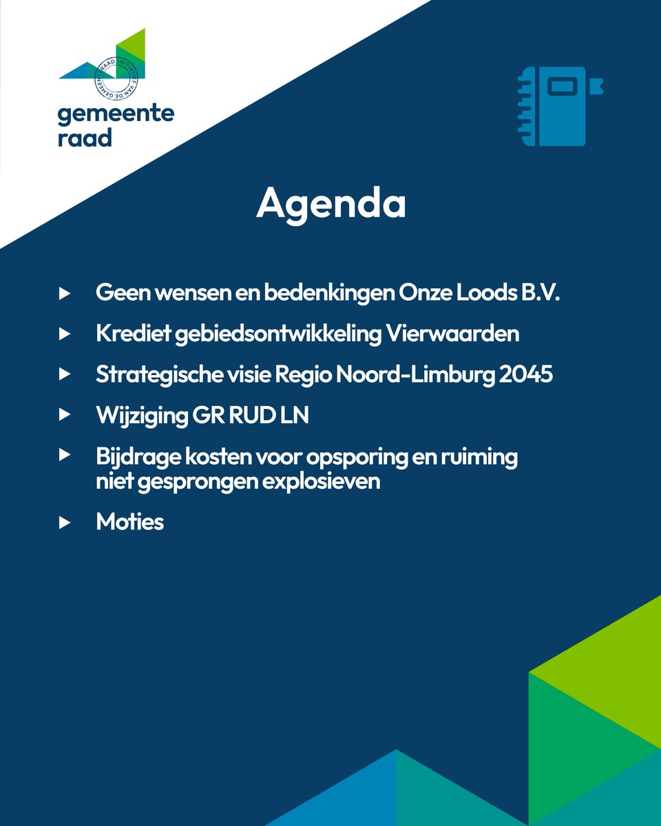 Gemeenteraad Horst aan de Maas tweet media