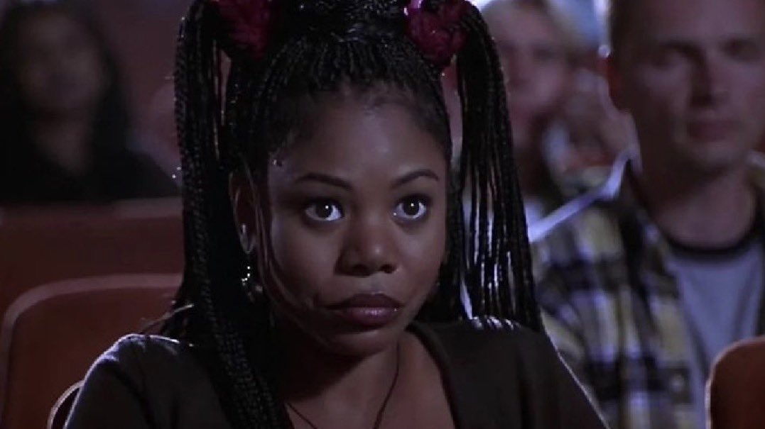 the fact she died in every scary movie and she kept coming back like nothing happened...