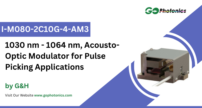 gophotonics's tweet photo. The I-M080-2C10G-4-AM3 from G&amp;H is an Acousto-Optic Modulator with a wavelength of 1030 nm - 1064 nm.

Click here to Download the Datasheet https://t.co/cJpSI2YaOA

#GandH #acousto #optic #modulator #pulse #picking #rise #time #Featured #Products #photonics #INDUSTRY #Insights https://t.co/rtbfTej8em