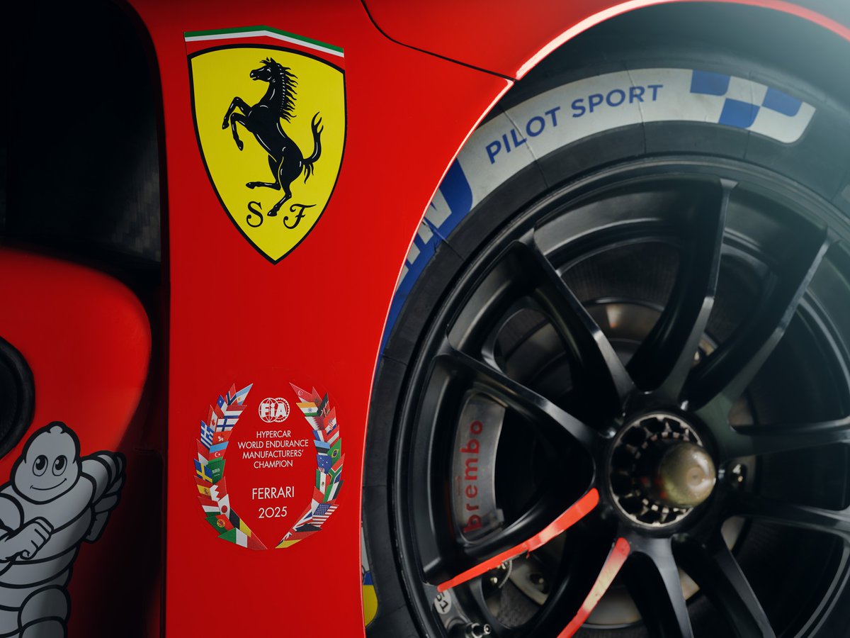 SoyMotor's tweet image. ⭐️ Que no falte el distintivo de CAMPEONES DEL MUNDO...

👉 El #WEC es territorio de éxito total para Ferrari

💪 El objetivo ahora es mantenerse en la cima y no borrar esa pegatina del 499P

#LeMans #Hypercar