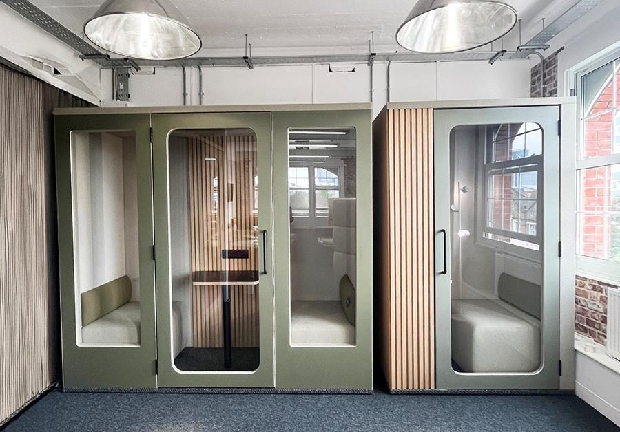 Our incredible acoustic pods have been refined and developed further, offering even more benefits to our clients, such as:

• Whisper-Quiet Fans
• Double-Glazed Acoustic Glass Door
• Advanced Acoustic Insulation
• Improved Door Closure

#interiors #acoustic #design