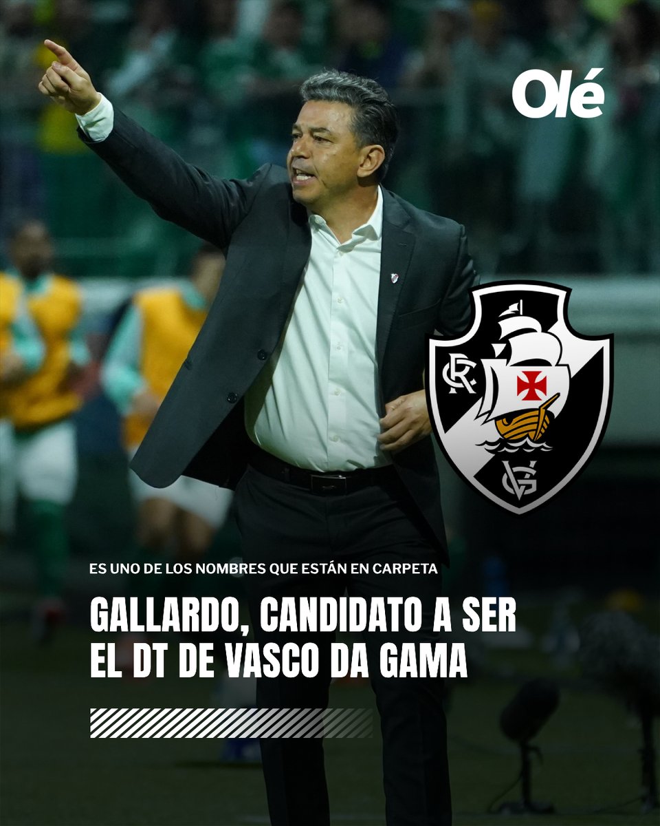 💣🇧🇷 A GALLARDO LO QUIEREN EN VASCO DA GAMA

👋 El Muñeco, que aún no se terminó de despedir de River (dirige el jueves vs. Banfield y se va), ya tiene un pretendiente y es del fútbol de Brasil.

📄 Su nombre figura dentro de una lista de opciones, de la que también forman parte