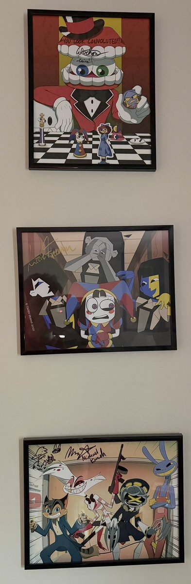 Finally got a frame for the signed piece I got from <a href="/AlexRochonVA/">🦷👁️Alex Rochon👁️🦷</a> and added it to my #TADC signature collection