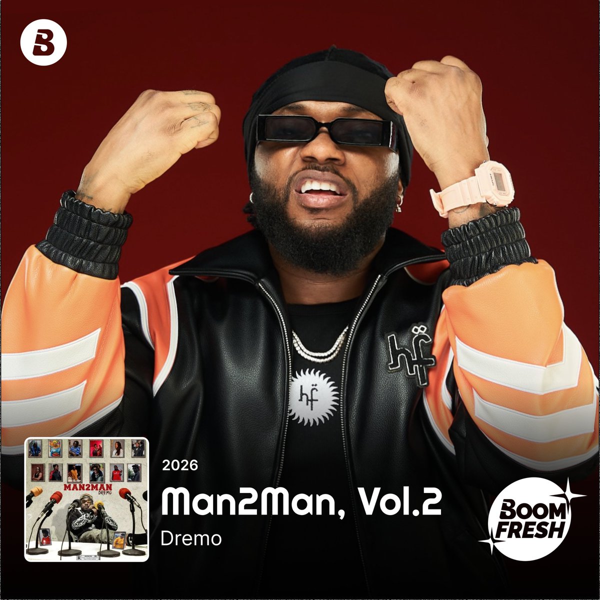 BoomplayNigeria's tweet photo. “Man2Man” has the culture on chokehold. 🇳🇬💥

@Dremodrizzy takes it further with “Man2Man Vol. II”.
15 variations.
15 energies.
One statement.

Who delivered your favorite take?
🎧 Out now on #Boomplay
▶️🔗 https://t.co/hVrO7aT3hh

#BoomFresh #Dremo #Man2ManChallenge #NewMusic https://t.co/osp2BLka9F