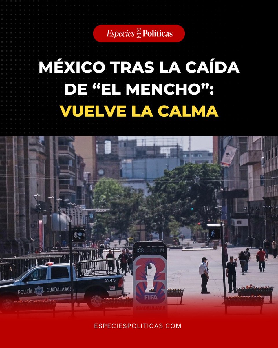 Tras el operativo contra 'El Mencho', México recupera la normalidad. La Presidenta Sheinbaum confirmó que refuerzan Jalisco y Michoacán con la Marina. Hoy reabren escuelas y el 83% de las vías en Jalisco ya están libres. 🚶#Seguridad #Edomex #Jalisco