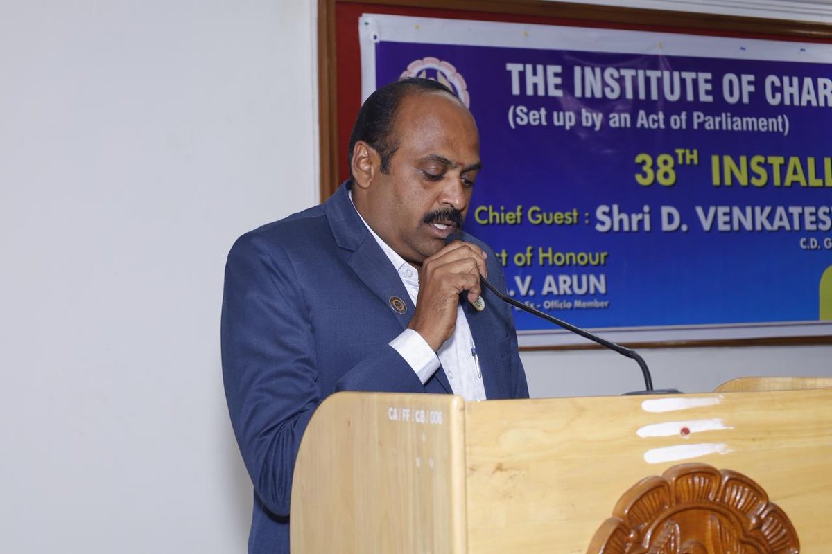 casakthi_erd's tweet photo. Grateful and honoured to take charge as the 38th Secretary of the Erode Branch of SIRC of ICAI. Thankful for the trust placed in me. Committed to working for the growth of our members and the profession. https://t.co/s44bAtR7b2